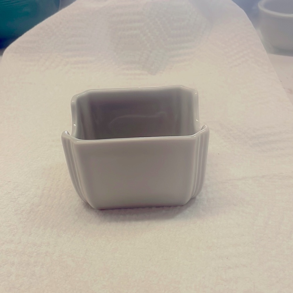 RARE fiesta GRAY-sugar holder